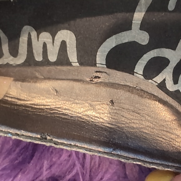 Sam Edelman Pewter Silver Icelyn Jewelled Pointed Toe Flats Women’s Size 6 - Picture 4 of 6